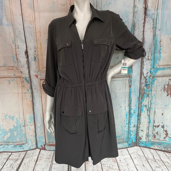 Alfani Jackets & Blazers - NWT ALFANI Urban Olive Lightweight Utility Jacket